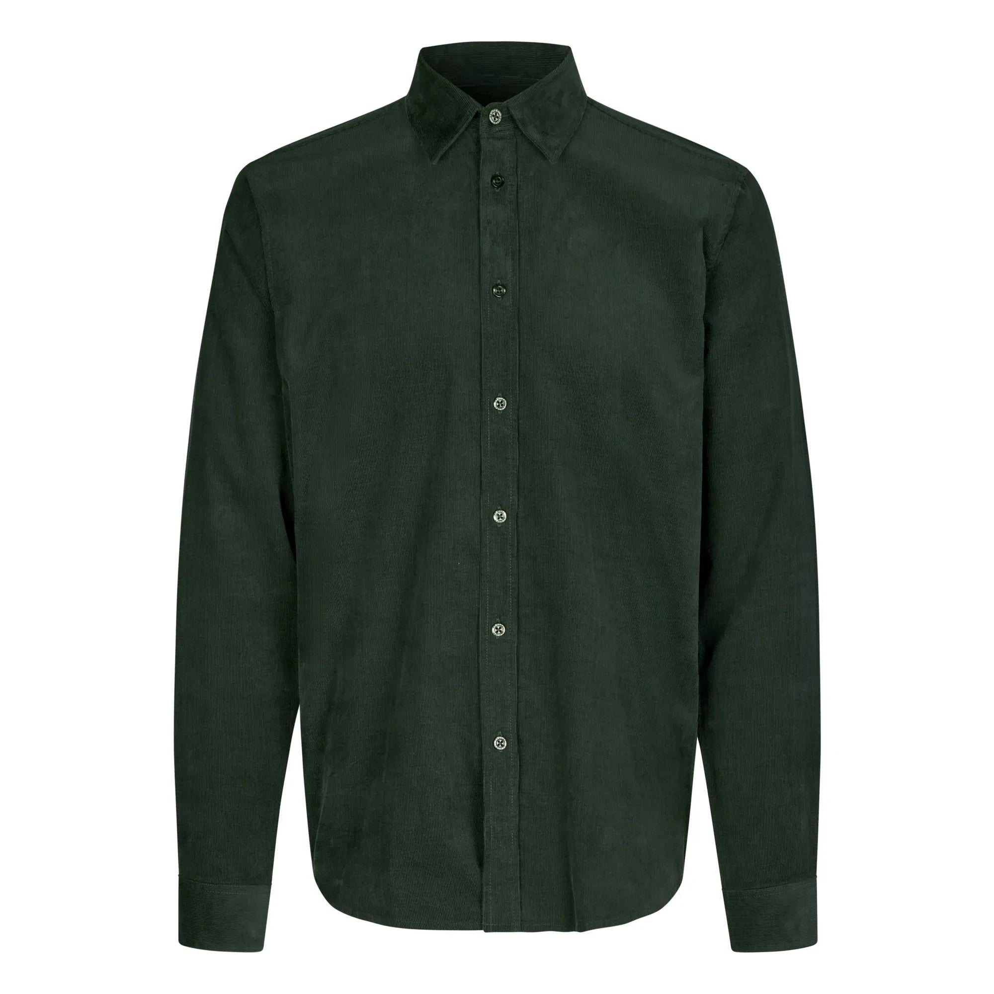 Samsoe Samsoe - Camisa de algodón orgánico Saliam NX | Verde oscuro