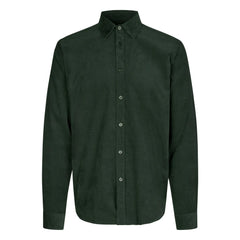 Samsoe Samsoe - Camisa de algodón orgánico Saliam NX | Verde oscuro