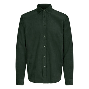 Samsoe Samsoe - Camisa de algodón orgánico Saliam NX | Verde oscuro