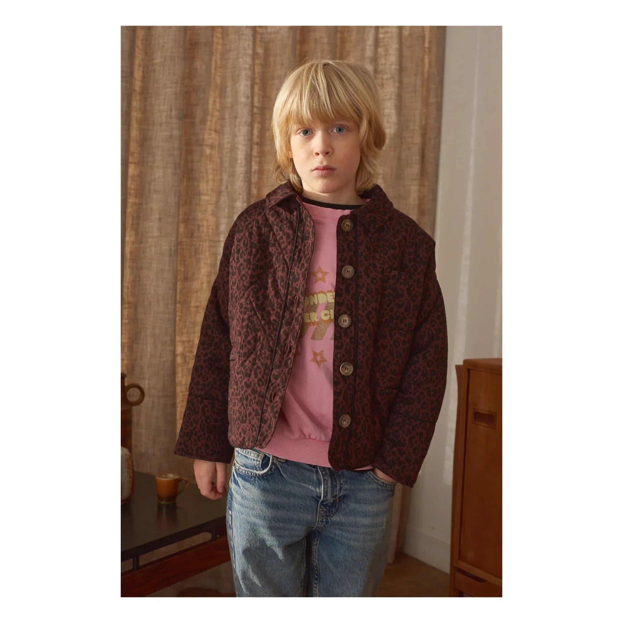 Marlot Paris - Chaqueta Henriette Leopar | Marrón