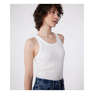 Petit Bateau - Camiseta sin mangas de algodón orgánico | Blanco