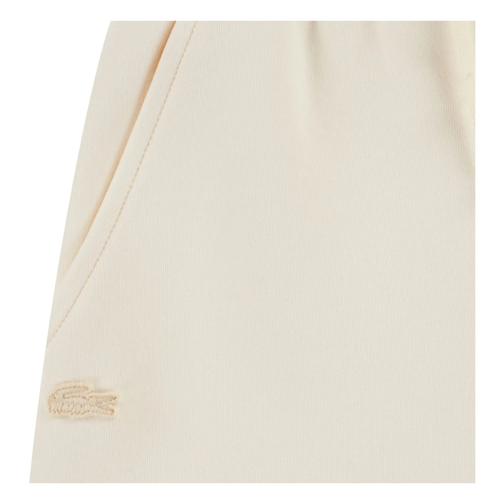 Lacoste - Pantalón corto de chándal de algodón orgánico L | Amarillo pálido