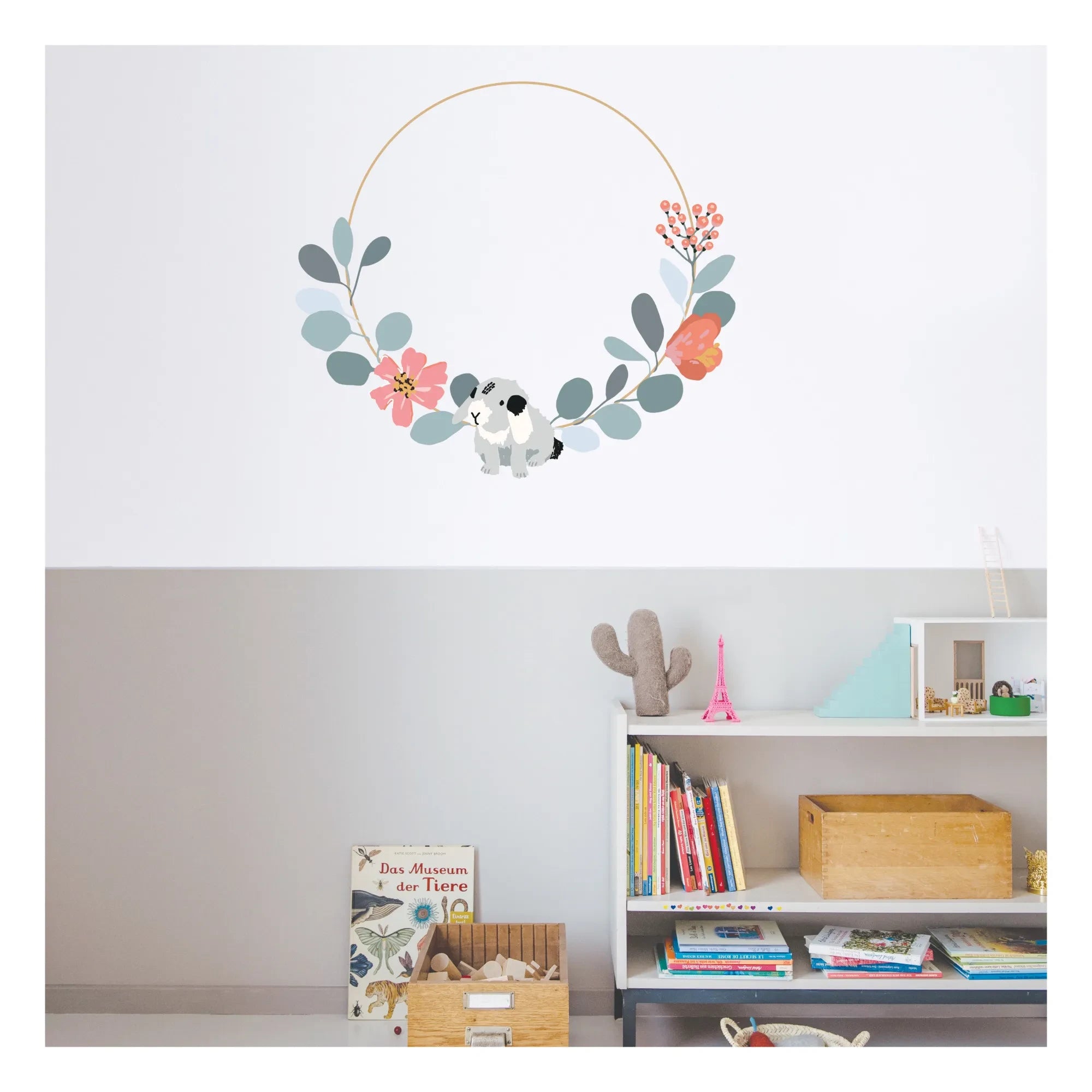 MIMI'lou - Adhesivo de pared de corona gigante de Nils