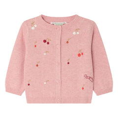 Bonpoint - Cárdigan bordado Claudie | Rosa empolvado