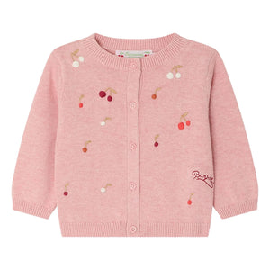 Bonpoint - Cárdigan bordado Claudie | Rosa empolvado