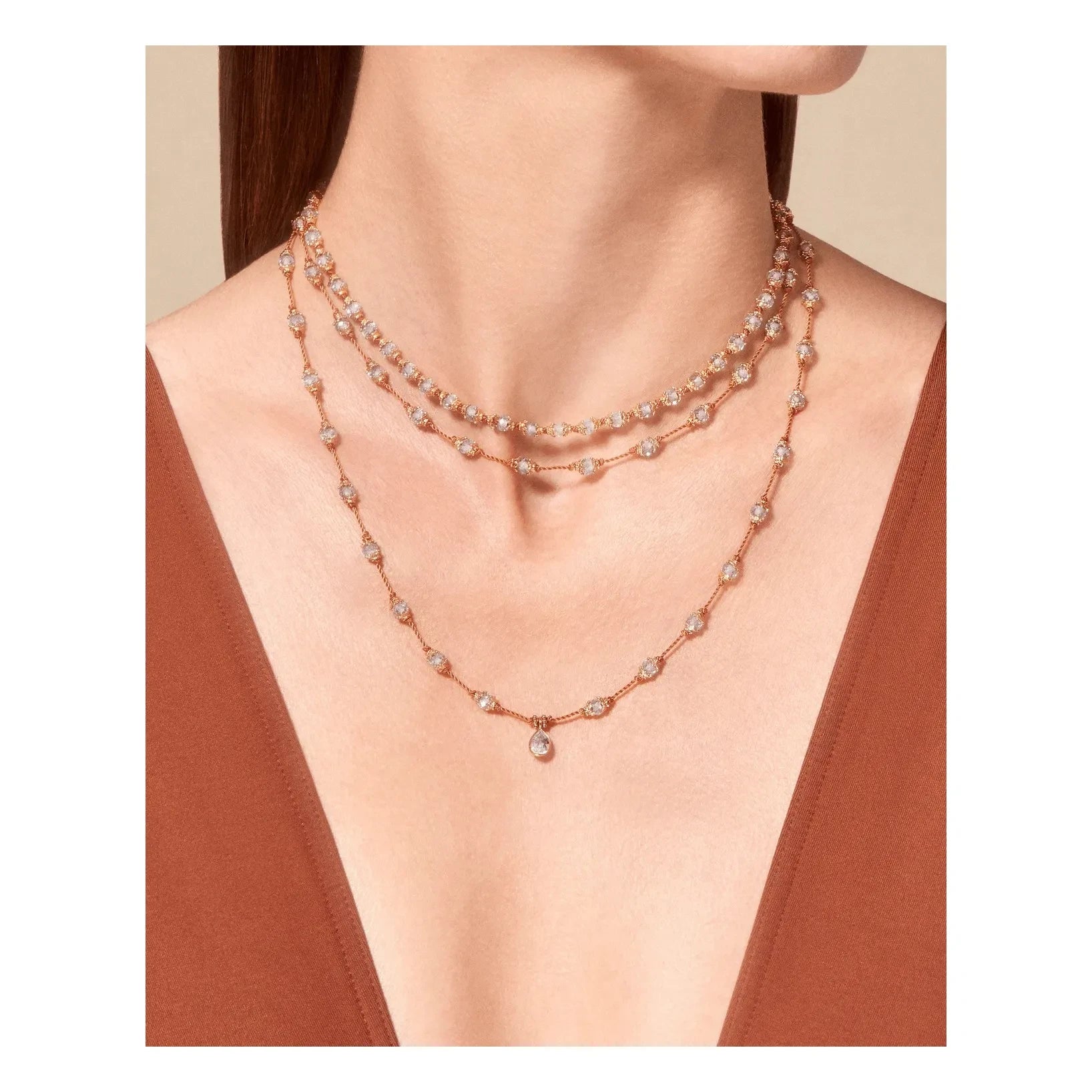 Tityaravy - Collar de topacio Kamilah | Azul