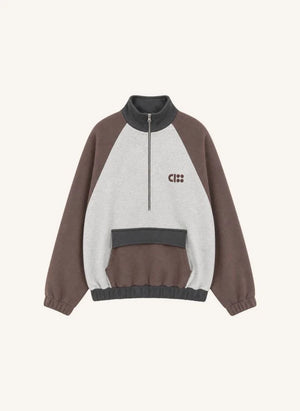 Cos I Said So - Sudadera con cremallera y logo de algodón orgánico | Marrón