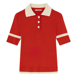 Dr Bloom - Polo de algodón Trina | Rojo