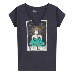Leon & Harper - Camiseta Tonton Yoga de algodón orgánico | Carbón