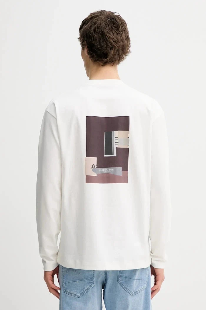 Blusa de manga larga de algodón Marc O'Polo