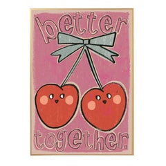Studio Loco - Póster Big Cherries | Rosa