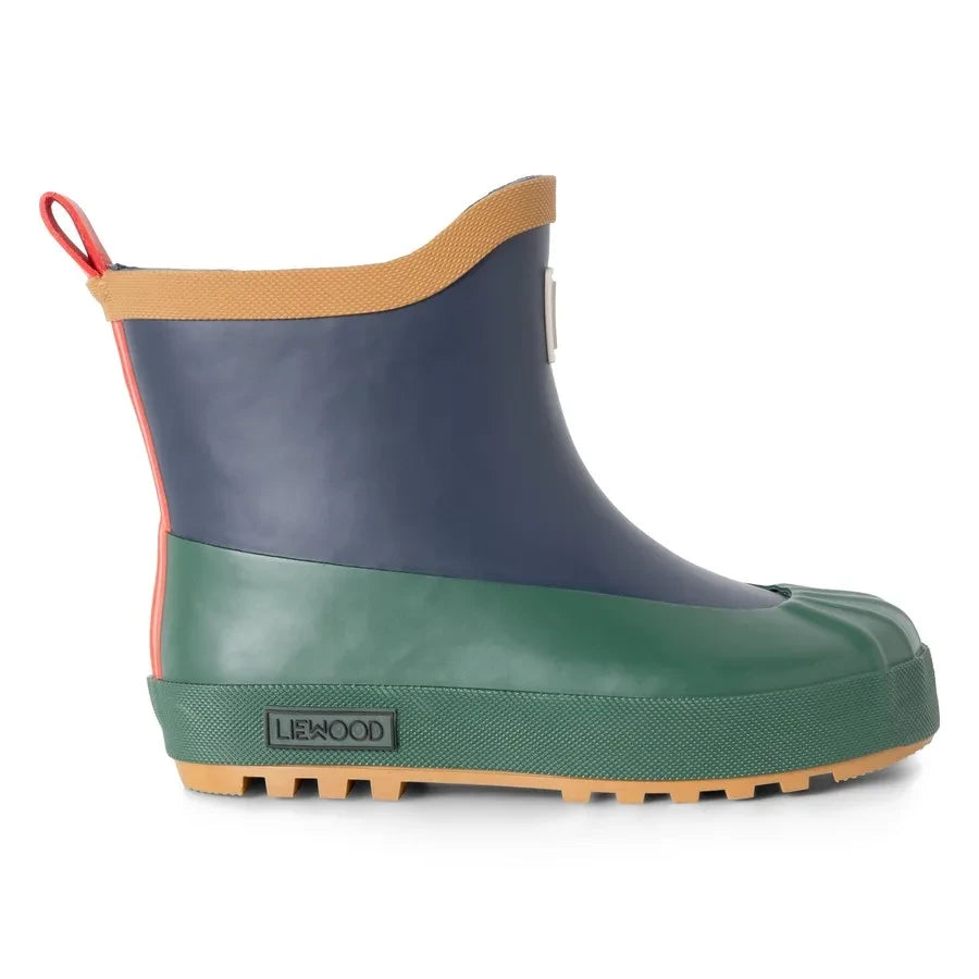 Liewood - Botas de lluvia Isaac con bloques de color | Azul marino