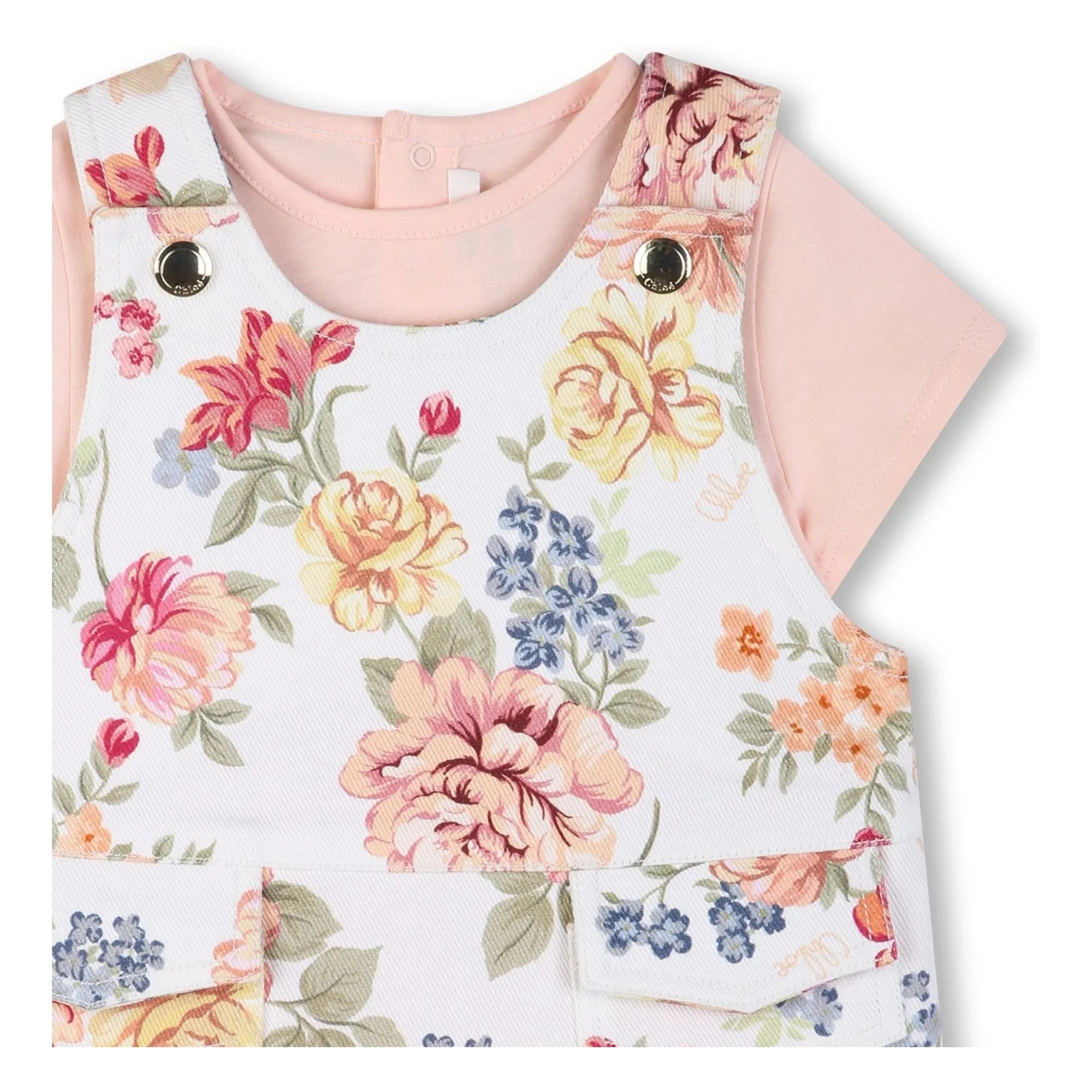 Chloé - Set de camiseta y vestido de algodón orgánico | Rosa