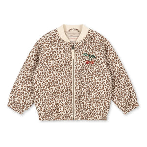 Konges Sløjd - Chaqueta Bomber con Lentejuelas Juno Leopard | Marrón