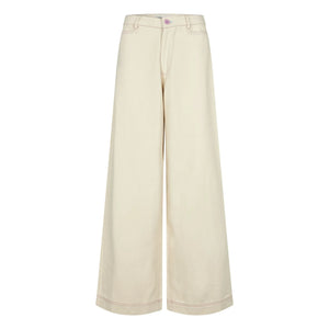 Lollys Laundry - Pantalones de algodón Florida | Crema