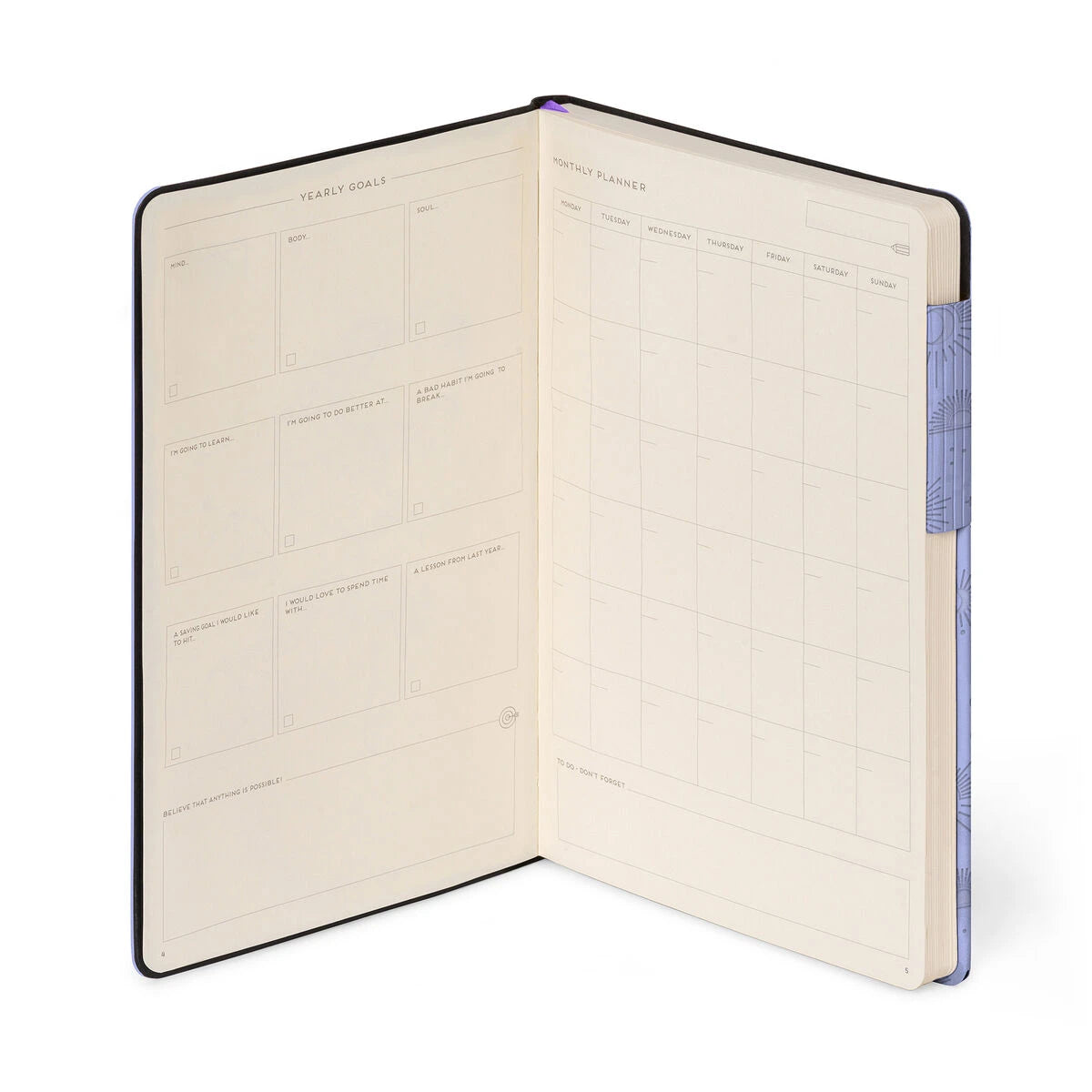 Legami - Cuaderno de líneas con funda suave monocromática - Lila Cósmico - Mi Cuaderno