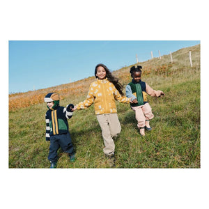 Liewood - Chaqueta estilo sherpa a rayas Noam, hecha de fibras recicladas | Azul marino