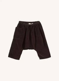 Caramel - Ficus Pantalones de Terciopelo Harem | Chocolate