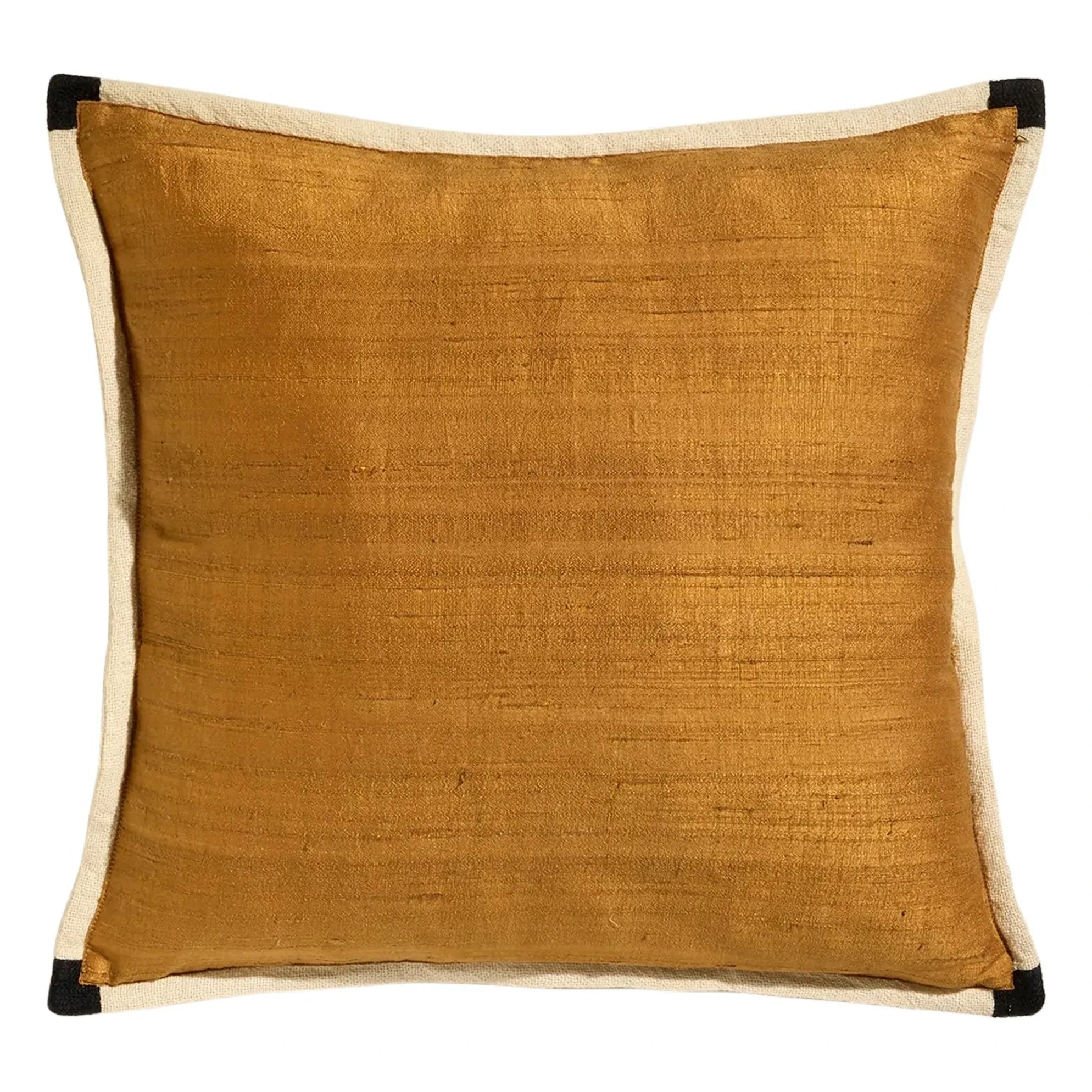 Maison Sarah Lavoine - Cojín de seda Séquence | Amarillo Salvaje
