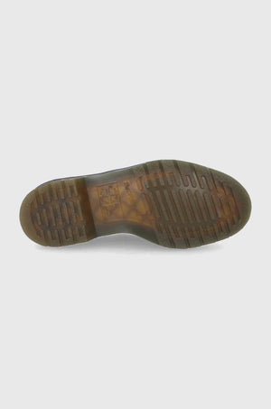Mocasín de cuero con pespuntes amarillos Adrian de Dr. Martens