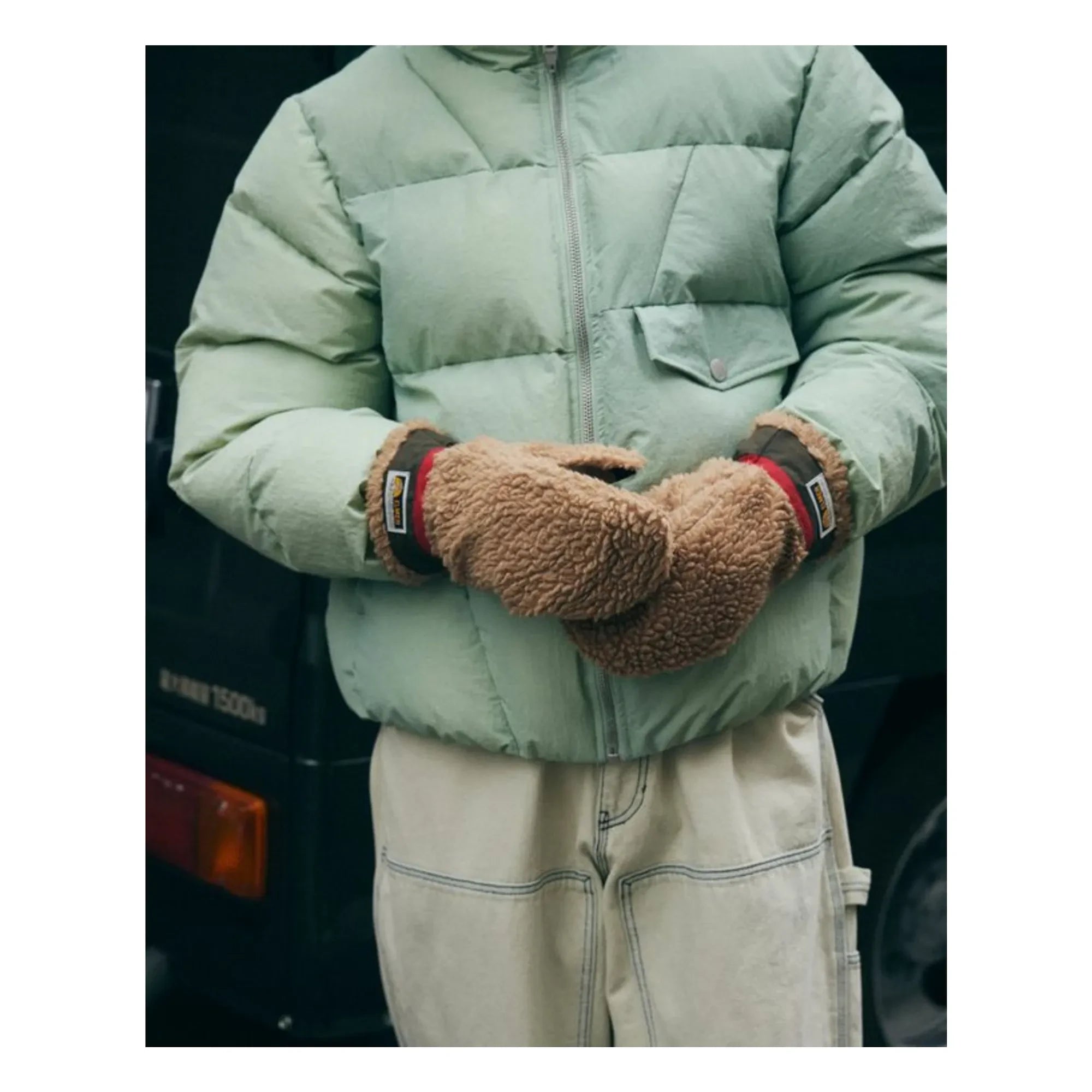 Elmer by Swany - Guantes de Lana Teddy | Camel