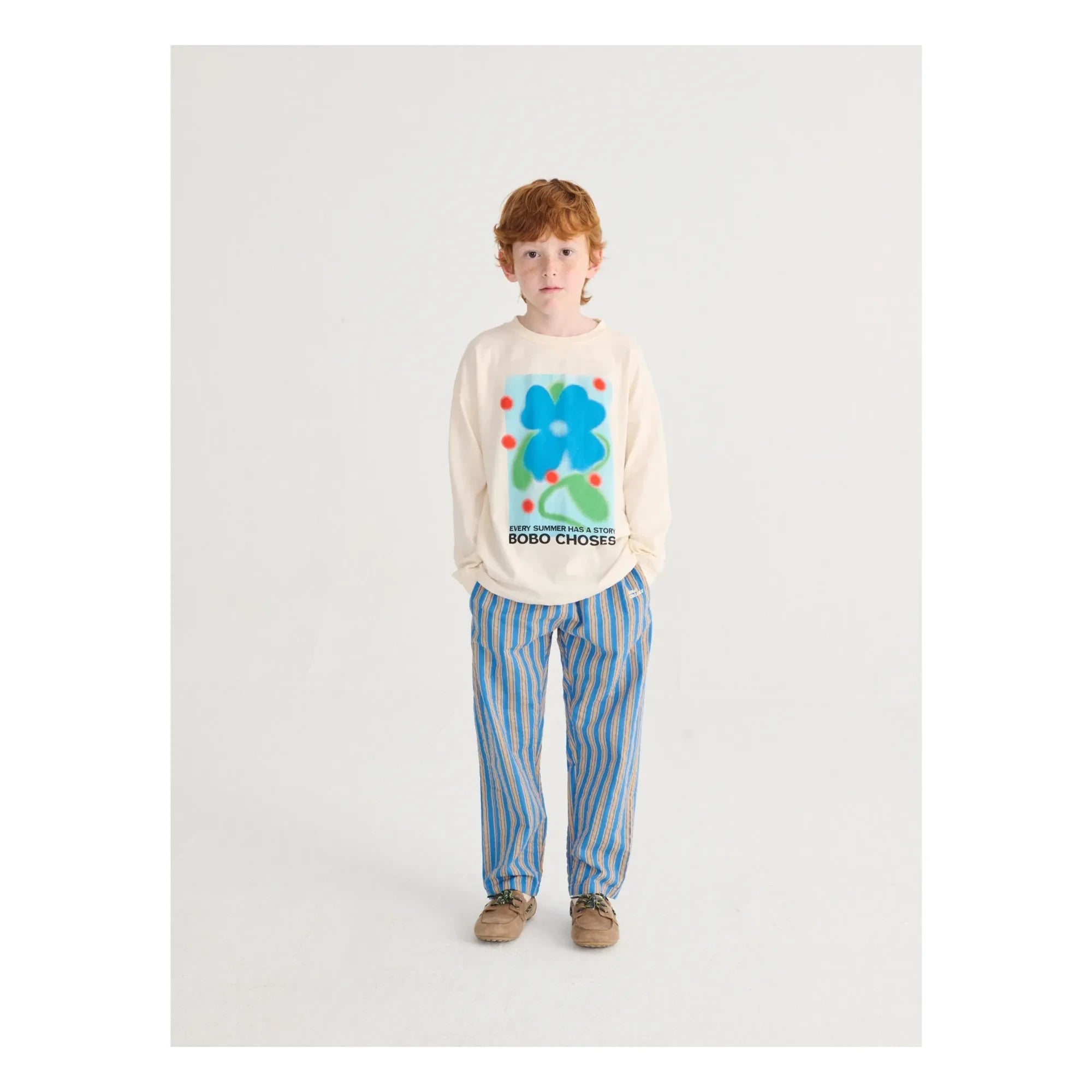 Bobo Choses - Camiseta de algodón orgánico Summer Story | Crudo