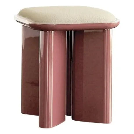 Gabrielle Paris - Puf tapizado Lazarus lake | Cranberry