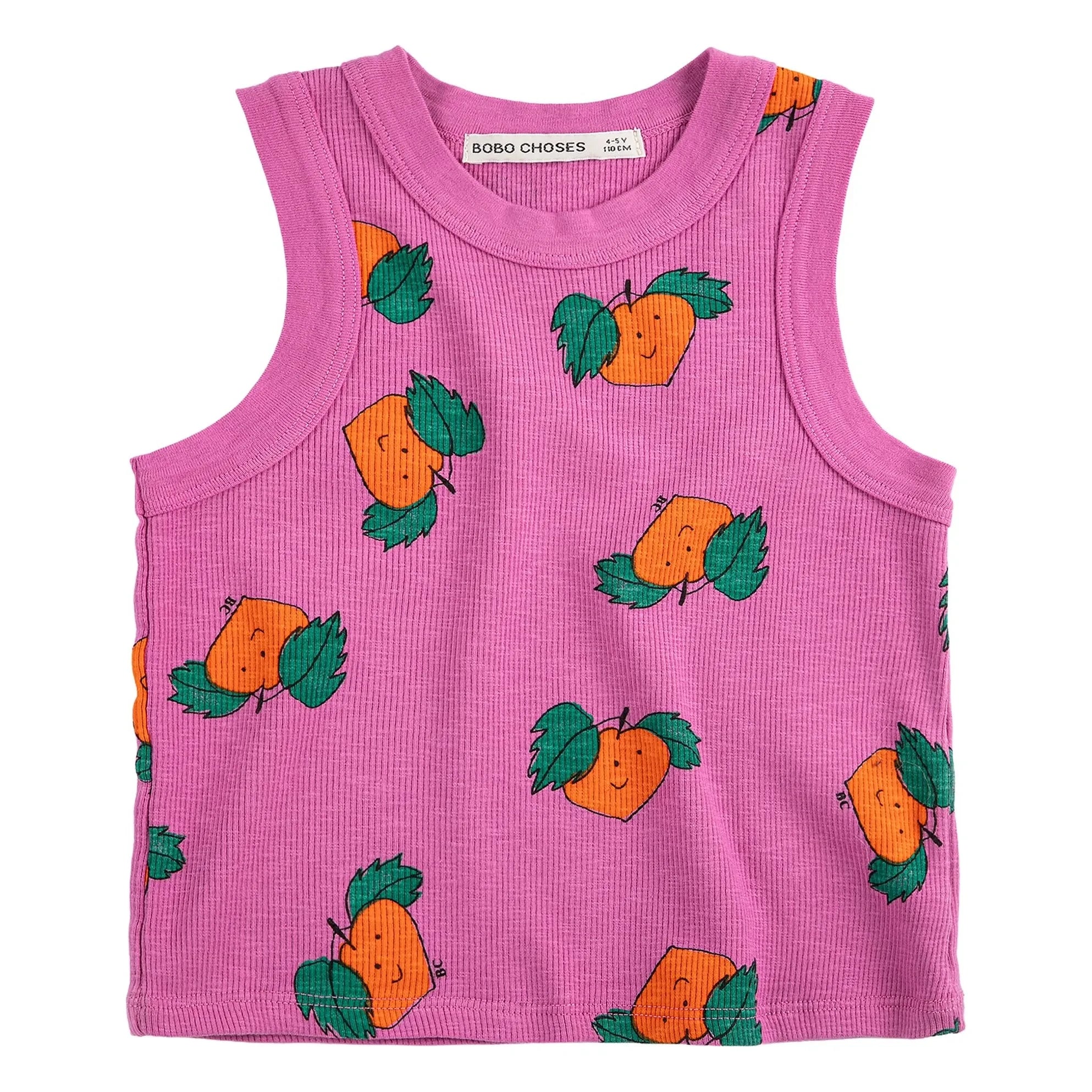 Bobo Choses - Camiseta de tirantes acanalada Oranges Algodón orgánico | Púrpura