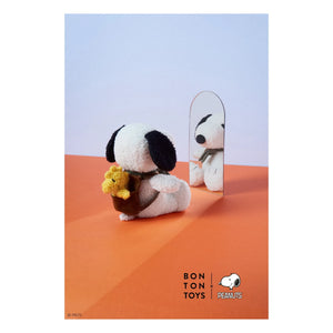 Bon Ton Toys - SNOOPY - Peluche Snoopy con Woodstock en su bolso