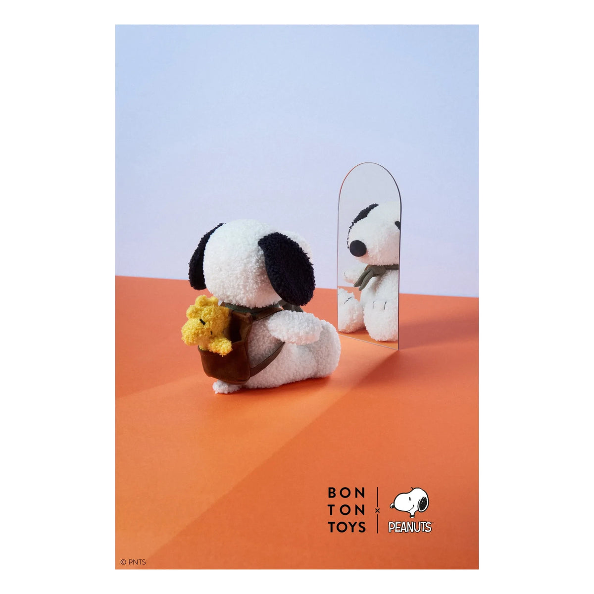Bon Ton Toys - SNOOPY - Peluche Snoopy con Woodstock en su bolso