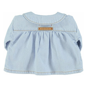 Piupiuchick - Blusa con cuello Claudine | Azul claro