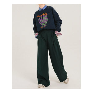 Tinsels - Pantalones Fluidos Uptown | Verde Bosque