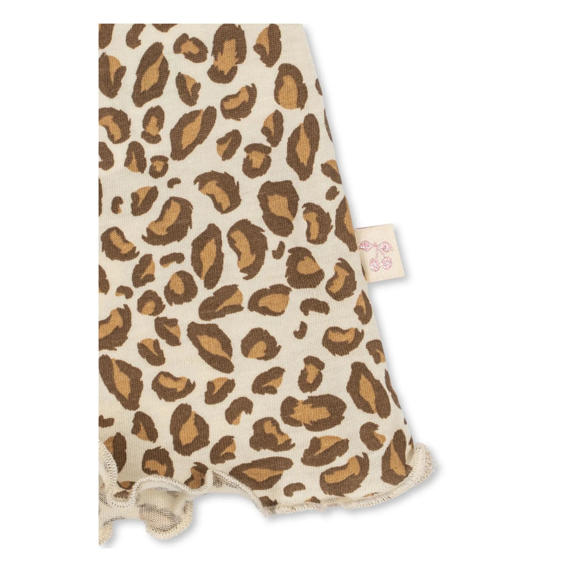 Konges Sløjd - Vestido Famo Leopard de algodón orgánico | Beige
