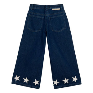 Stella McCartney Kids - Jeans Etoiles | Azul Oscuro