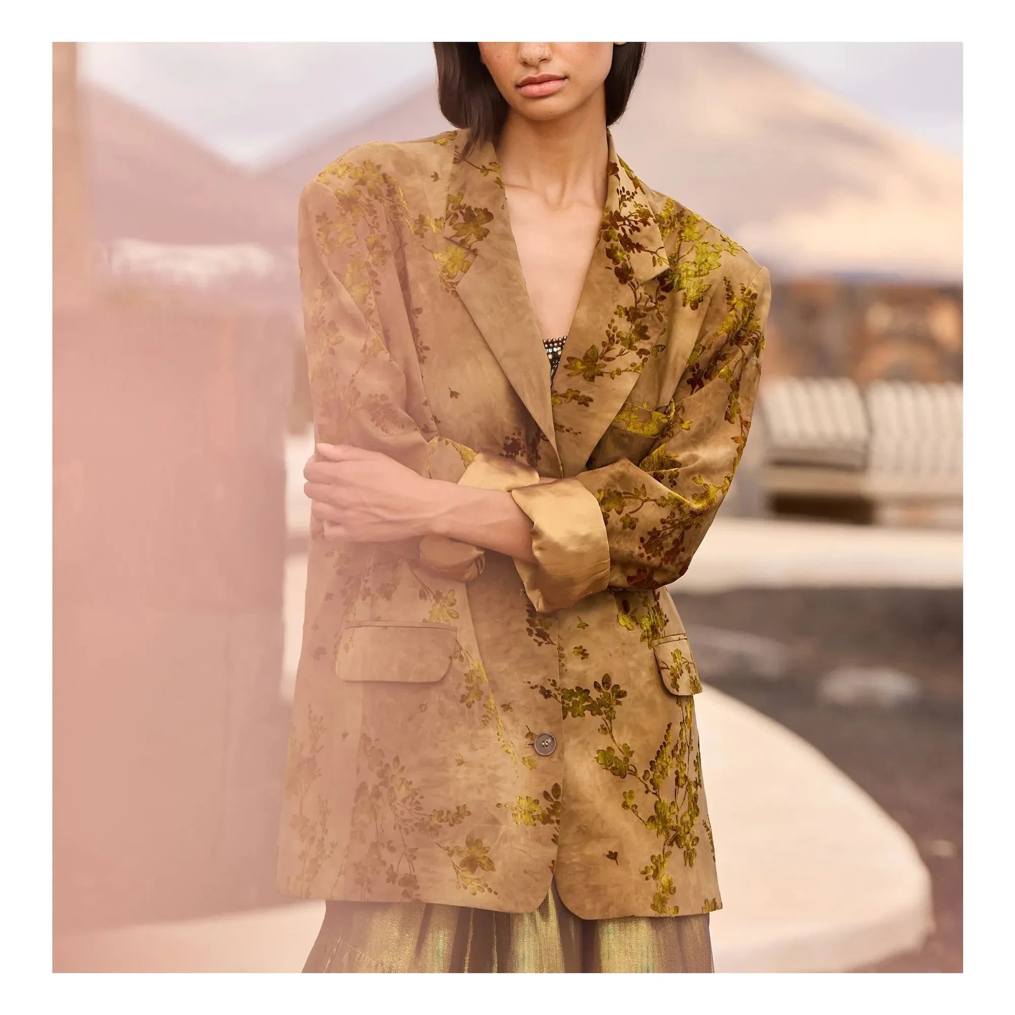 Mes Demoiselles - Chaqueta de lino Sonta | Caqui