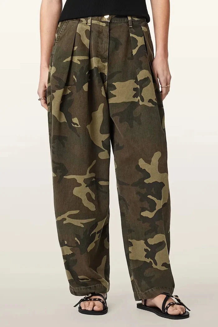 Pantalones holgados de mujer de algodón BECCA de AllSaints