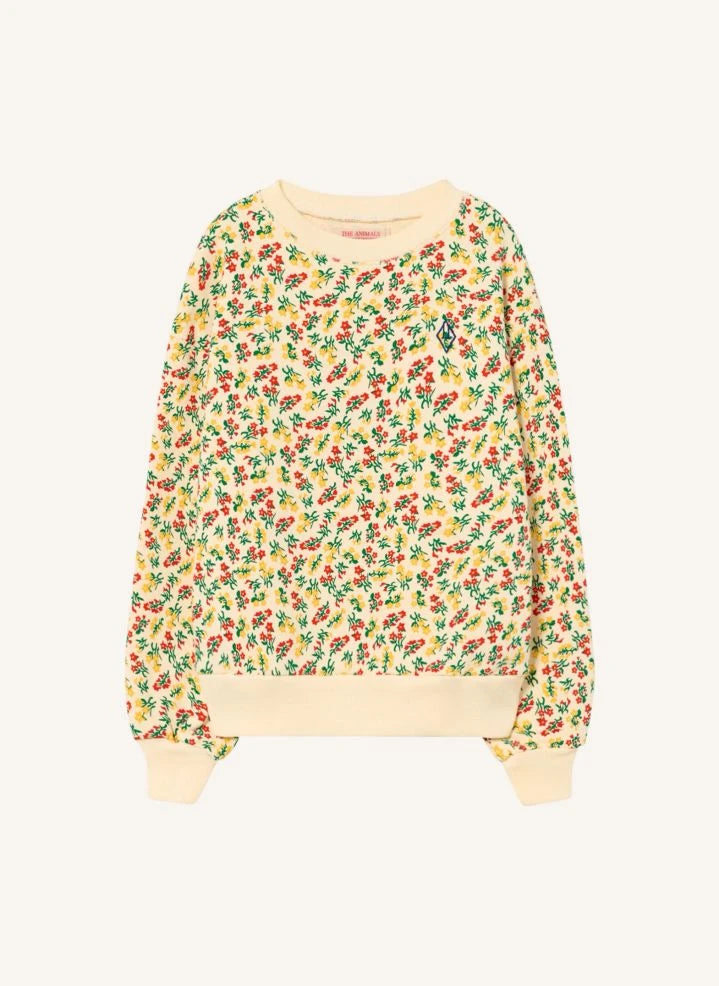 The Animals Observatory - Sudadera de Flores | Ecru
