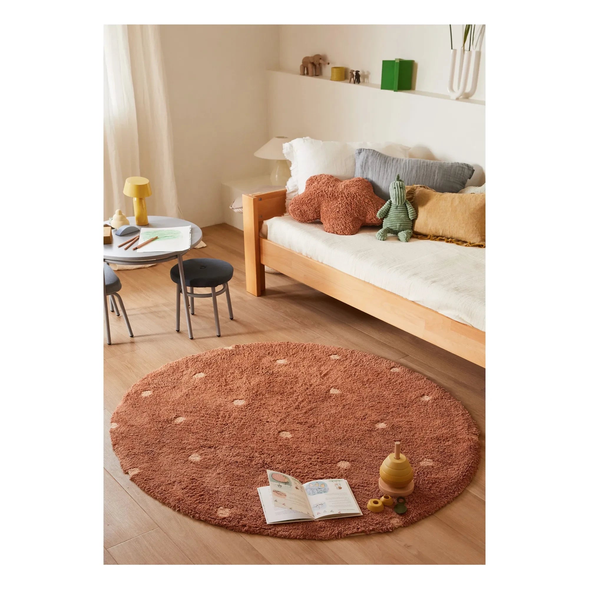 Lorena Canals - Alfombra redonda punteada | Terracota