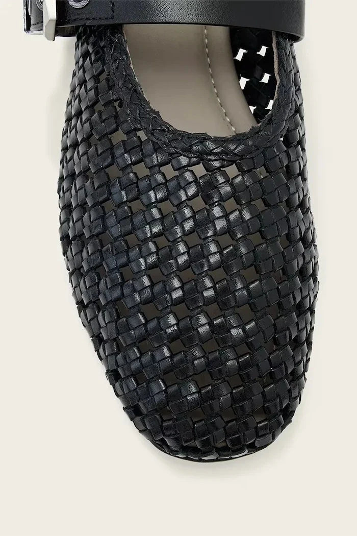 AllSaints Sabine Woven Flat Bailarinas de Cuero