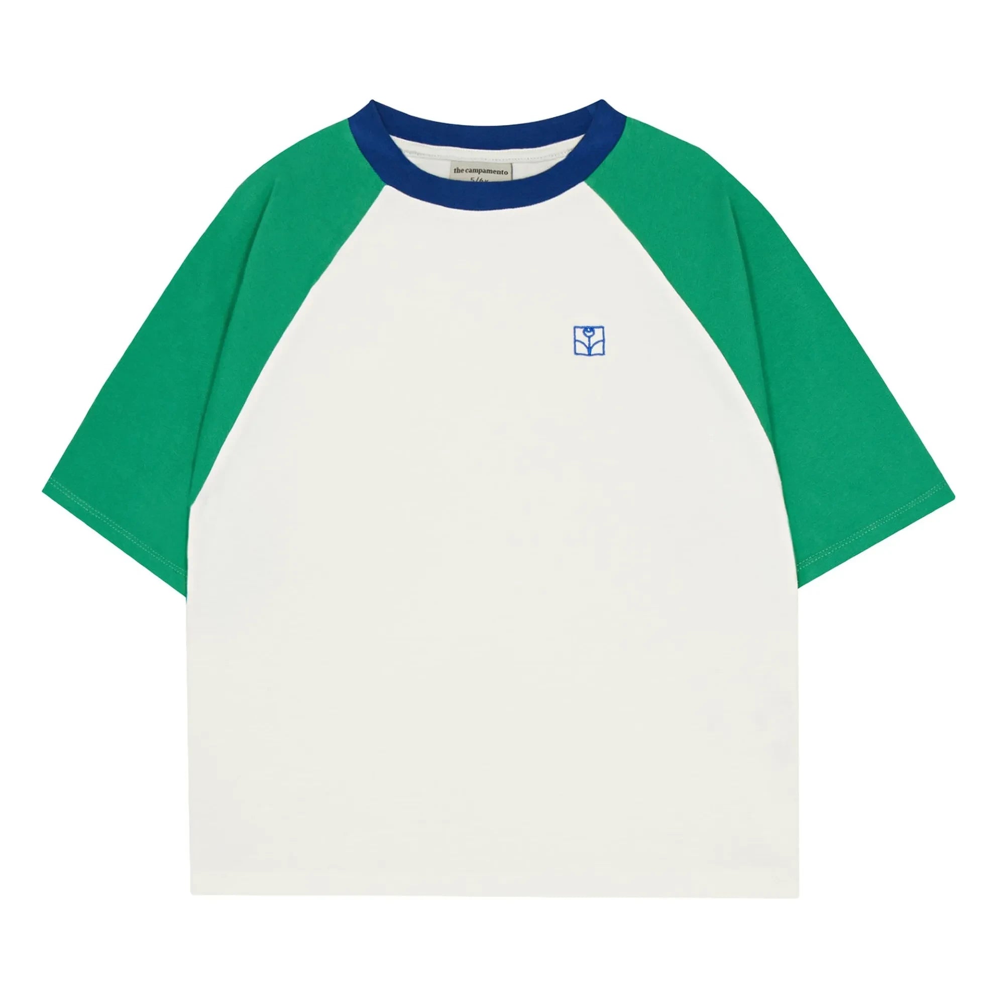 Camiseta de bloques de color oversize The Campamento | Crudo