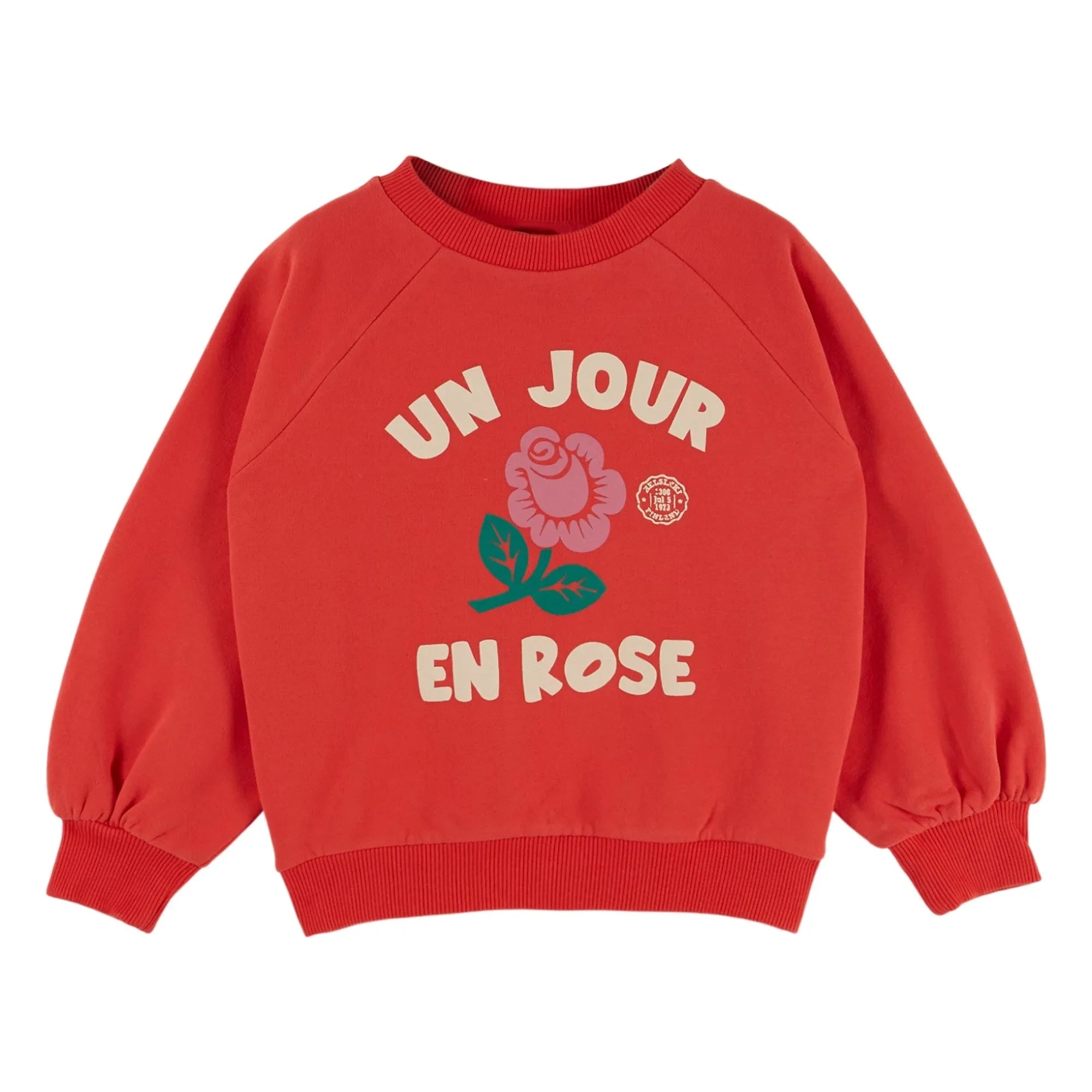 Emile et Ida - Organik pamuklu sweatshirt | Kırmızı