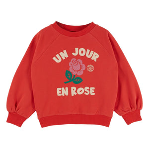 Emile et Ida - Organik pamuklu sweatshirt | Kırmızı