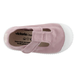 Victoria - Sandalia de lona Scratch Sneakers | Rosa Viejo