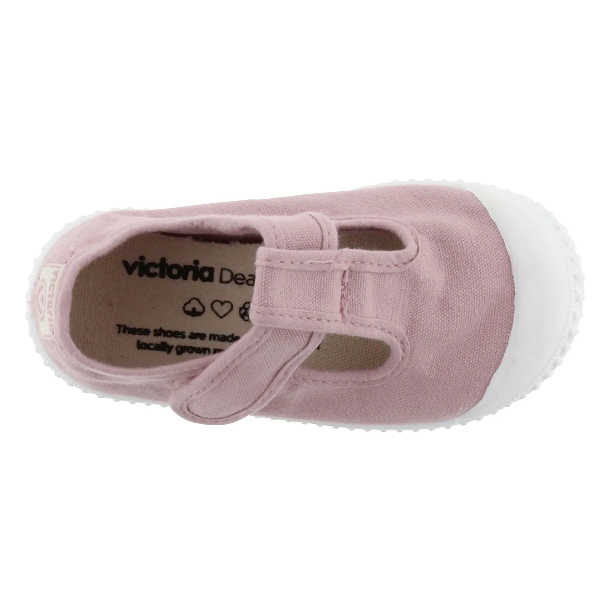 Victoria - Sandalia de lona Scratch Sneakers | Rosa Viejo