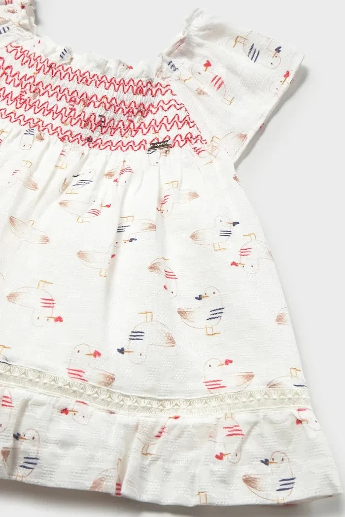Vestido de algodón para niña Mayoral