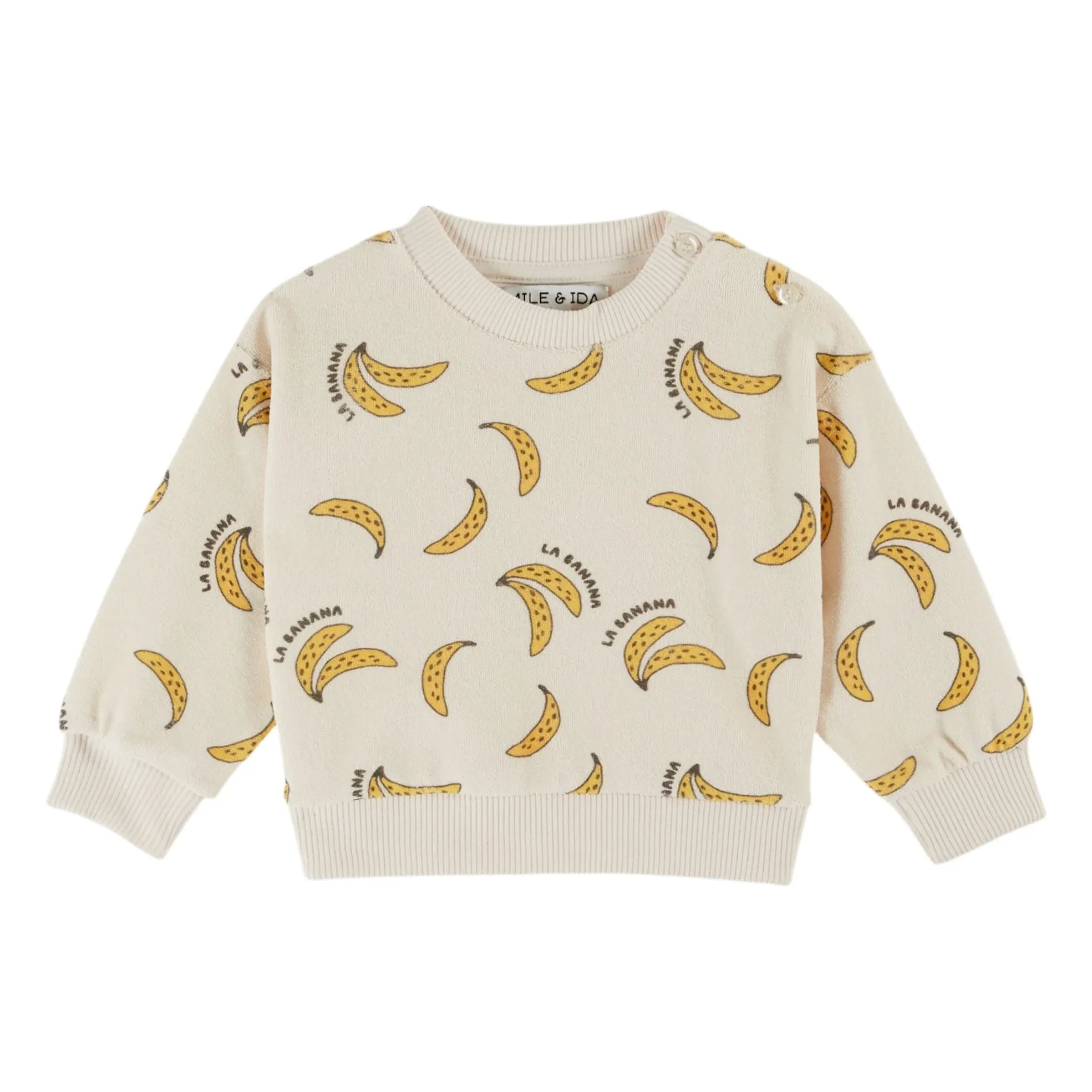 Emile et Ida - Sudadera Toalla Plátano de Algodón Orgánico | Crema
