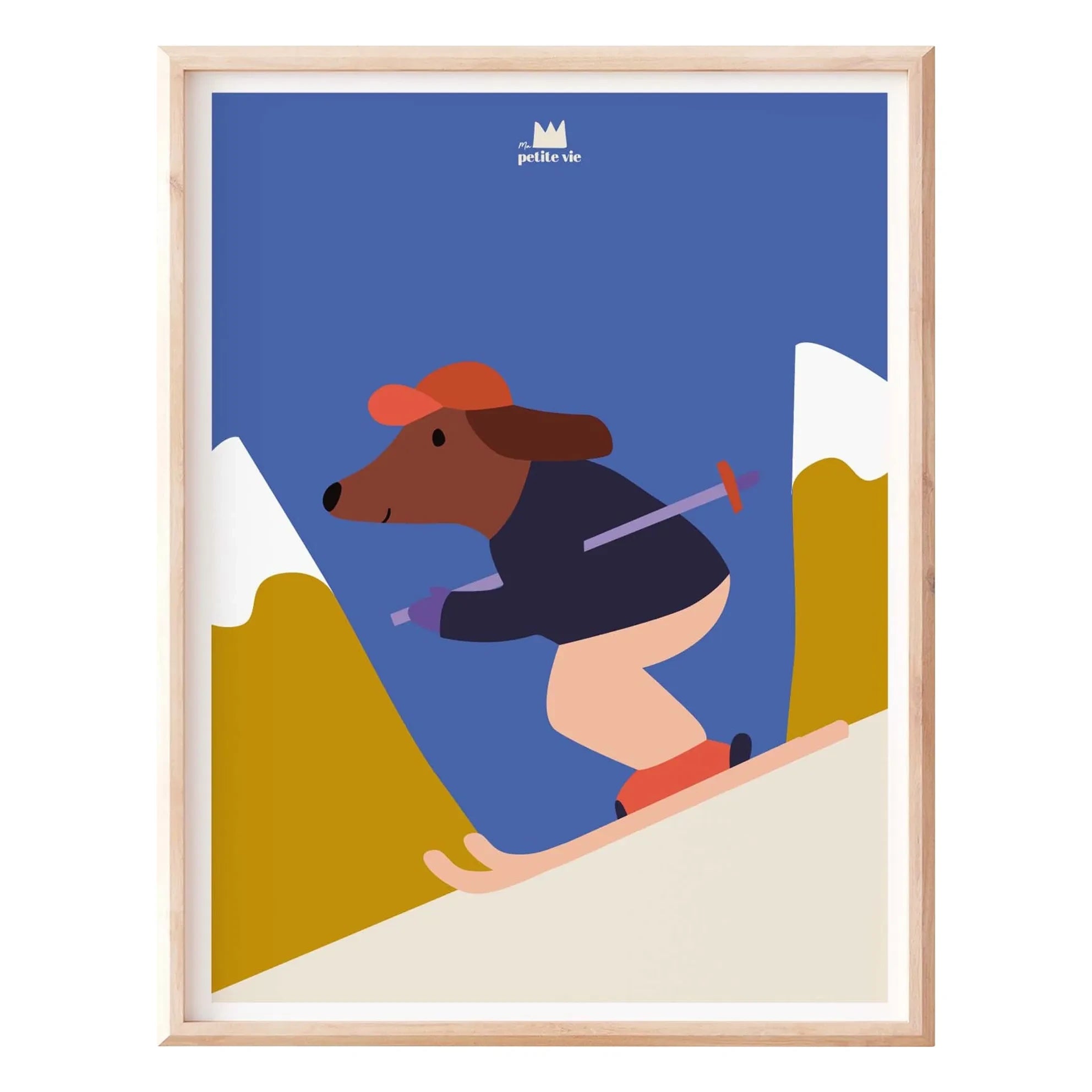 Ma petite vie - Póster de kayak con perro