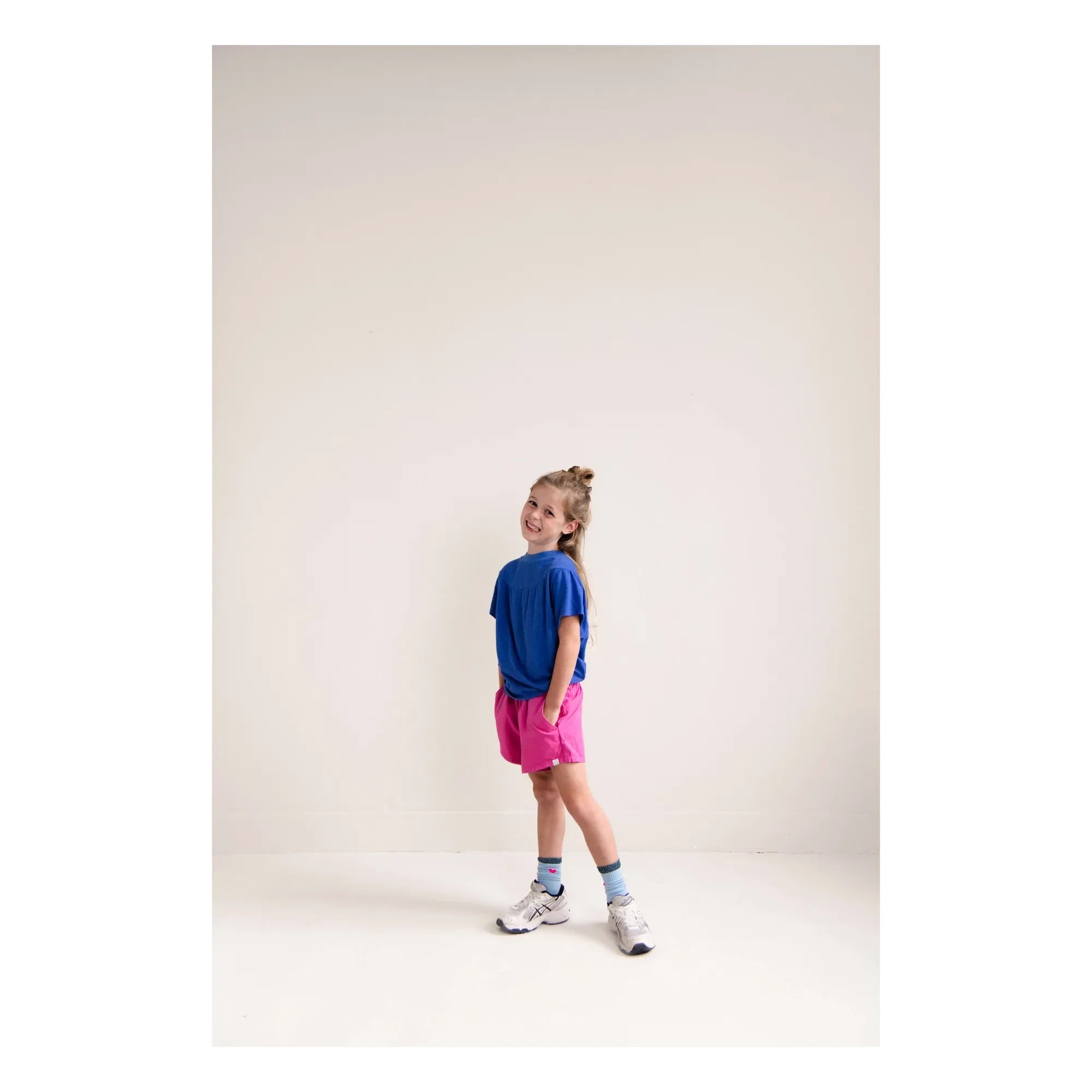 Jenest - Camiseta de algodón orgánico Mimi | Cobalto