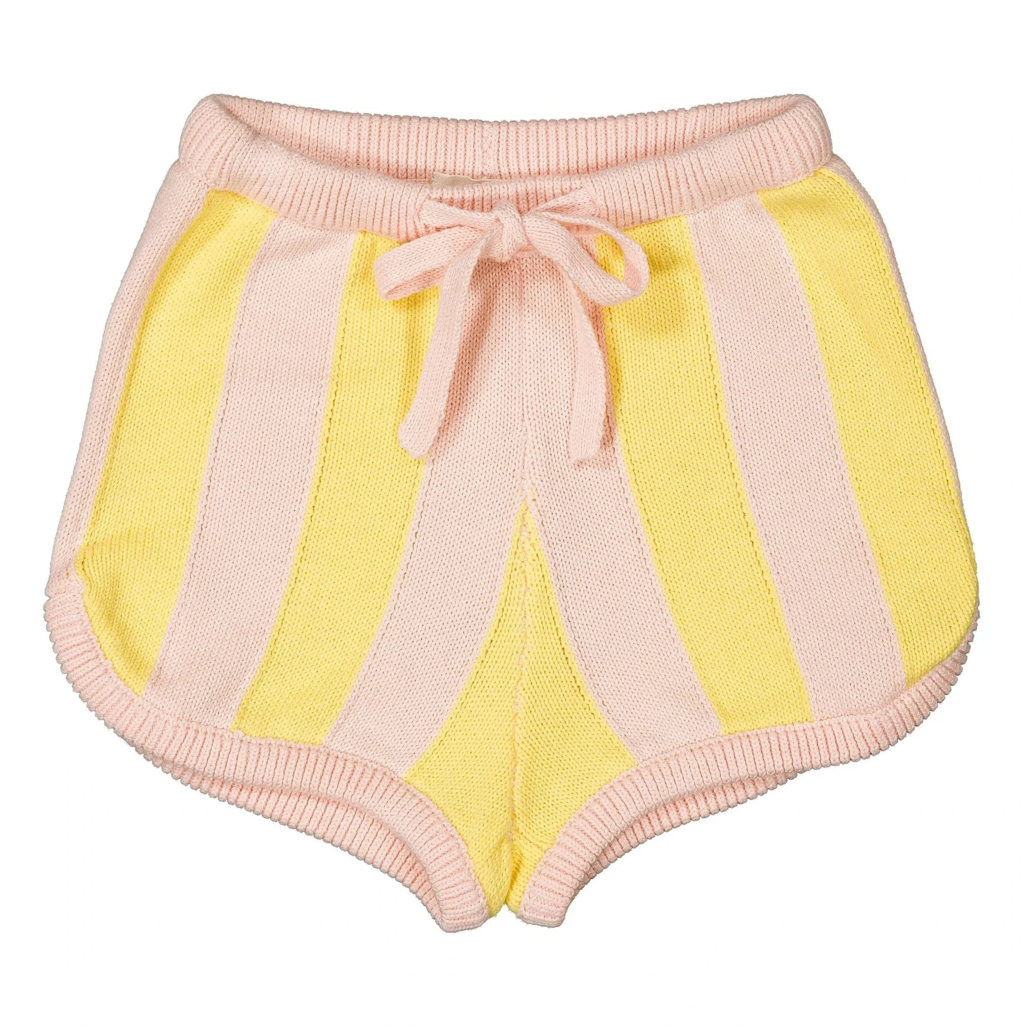 Louis Louise - Pantalón corto Iris a rayas | Amarillo