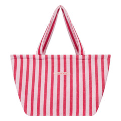 Jera Mini - Bolso de playa a rayas | Rosa